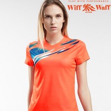 위프와프 80134 훈련복 배드민턴복 여성 티셔츠 상의부 시합