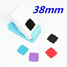 대형 우표 엠보싱 펀칭기 프 펀치 기계 학생 DIY 수제 노트 컷팅 종이 공예 도구, 1개, 특대형 신형 행잉 태그 3.8cm