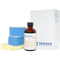 센샤 윈도우 크리스탈 차량용 유리 발수 코팅제 80ml 스타터 세트 (스펀지 포함)