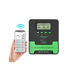 12/24V 10A LCD 디스플레이 WIFI 자동 태양광 패널 배터리 레귤레이터 충전 컨트롤러 Lifepo4 리튬 BB용 듀, 01 A