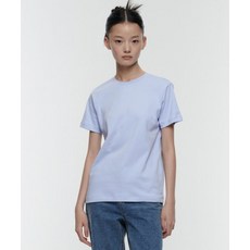 매장정품 무신사스탠다드우먼 MUSINSA STANDARD WOMAN 우먼즈 베이식 크루 넥 반팔 티셔츠 [세레니티 블루] MWJTS0Z02-EN 541429