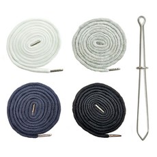 (끼우개 포함) 140cm 원형 후드끈 바지끈 4개, 1개, 4색혼합(화이트/멜란지그레이/네이비/블랙)