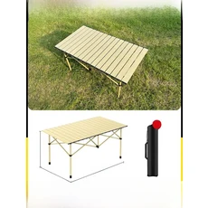 캠핑 테이블 접이식 야외 피크닉 바베큐 다용도, 테이블 베이지 롱 95cm