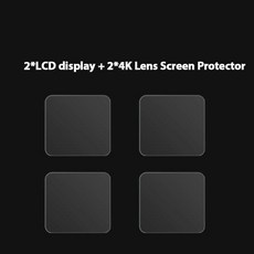 고프로렌즈 ta360 ONE R 트윈 에디션 및 ta 360 4k 광각 렌즈 카메라 LCD 강화 유리 보호 화면, 02 2Pack LCD and 4K, 05 2Pack LCD and 4K