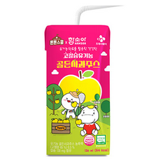 튼튼스쿨X함소아 고칼슘 유기농 골든사과주스, 24개, 120ml