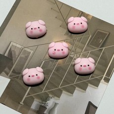 유스토어 핑크돼지 미니 냉장고자석 마그네틱 5P세트, 핑크돼지미니, 1세트