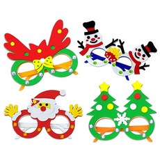 만들기대장 EVA 크리스마스 안경(랜덤1종) ko9+88534mW