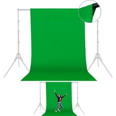 본젠 크로마키 배경천 그린 1.5 x 2 m, VDR-152G, 1개