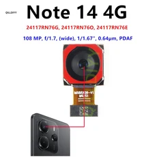 샤오미 레드미 노트 14 프로 플러스 108MP 후면 와이드 카메라 모듈 케이블용 대형 메인, 01 Note 14 4G