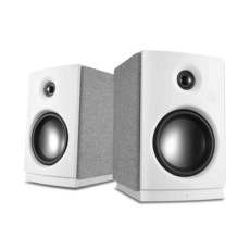 HiVi-Swans OS-10 HiFi 스테레오 스피커 블루투스 5.0 액티브 컴퓨터 책장 스피커 - 10.2cm(4인치) 다이나믹 우퍼 파워 데스크 스피커 62w RMS