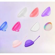 Seekerly 생리컵 손가락 고리형 퍼플 S M L 다양한 사이즈 종류 독일 의료용 실리콘, 1개, 1개입, 중형