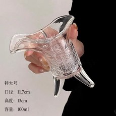 創意秦始皇三足玻璃杯, 1個, 七七 小編推薦 古代帝王盃100ml-六