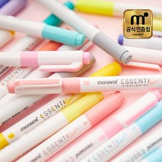 모나미 에센티 트윈 형광펜 4종 세트, 프레쉬에어, 1세트