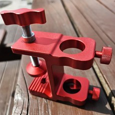 VA 더블 파라솔 클램프 파라솔걸이 홀더 고급형 홀더, 레드