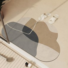 럭셔리 욕실 발 매트 흡수성 목욕 미끄럼 방지 빠른 건조 욕조 샤워 깔개 화장실 카펫 입구 현관 빨 가능, 40cmx60cm, 4, 1개