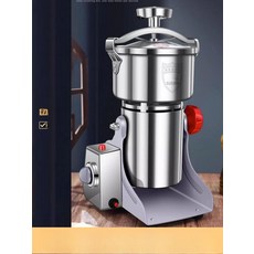 가루 업소용 건식 그라인더 콩 한약재 분쇄 고출력 양념 800g 구리코어모터 304분쇄실 6날강철칼날, 1000g 노브커버방진 칼날 304스테인리스강