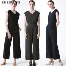 [쉬즈미스(SHESMISS)] 슬리브리스 벨티드 점프수트 (택가격 318000원)