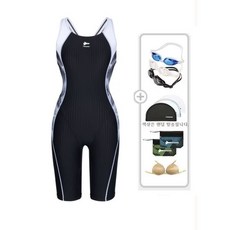 수영복 폴리백 무상여성 액티브 4부 반신수영복수경수모가방브라캡 5종세트LS2F867BKSET