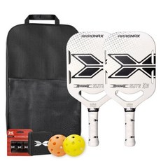 피클볼 라켓 패들 2023 Arronax 라켓 탄소 섬유 코어 휴대용 선물 실내 야외 커버 운반 가방 볼 옵션 스포츠, 4) racket bag ball set, 1개