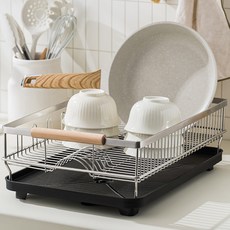 FASEN 자동 물빠짐 식기건조대 LB002, 1개, 혼합색상, 1단