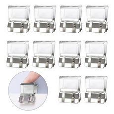 리빙로드 클립형 창문 안전 잠금장치, 투명, 10개