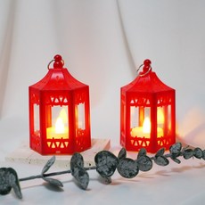 캔들케이스 랜턴 -레드, 1