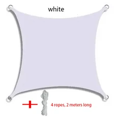 그늘막 천막 선쉐이드 차광막 420D UV 보호 그늘 항해 천막 천 파티오 캐노피 정원 수영장 소재 베이지 그, 07 white_02 2x3m