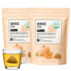 국산 늙은 호박차 티백 100% 호박티 호박수, 2세트, 50개입, 75g