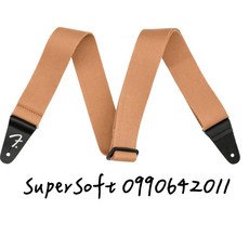 FENDER 0990642011 SuperSoft 系列 吉他/貝斯背帶 奶茶色, 1個, 奶茶色 0990642011