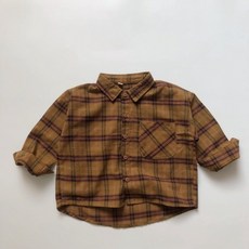 구빠방 남아 데일리 체크 셔츠