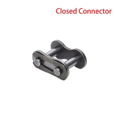 1PCS 04B 탄소강 체인 버클 롤러 커넥터 조인 6MM 피치 체인 하프 산업용 체인, 닫힌 커넥터, 01 Open Connector_01 1pcs, Closed Connector