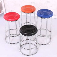 키높이의자 바 의자 아일랜드홈 스툴 식탁 카페 북유럽 45cm 주황색