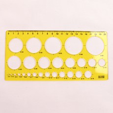 모형자 원형 도형자 20cm, 1개