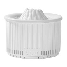 造型香薰機 火山香薰機 加濕器 火山加濕器 香氛機水氧機 火山水氧機 火山香氛機 吐圈圈香薰機 擴香機 香氛機 大霧量, 純白暖燈+精油+遙控器