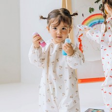 아이주 아기 유아 미술가운 촉감 놀이 전신 돌 어린이 모래놀이옷 갯벌체험 키즈 옷 방수, 크림체리