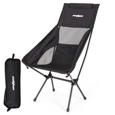 캠핑체어 초경량 조립식 릴렉스 의자 휴대용 접이식 낚시 피크닉 폴딩체어, 1개, 블랙