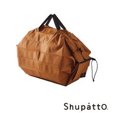 官方直營Shupatto 燈籠型戶外系列防潑水秒收保冷袋, 琥珀棕, 1個