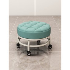 可開發票 滑輪矮凳 帶萬向輪小凳子家用美縫 換鞋擦地可移動 板凳, 1個, 酒紅色, 酒紅色