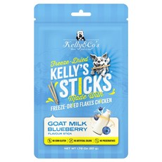 Kelly&Co's 凱莉廚房 犬用 雞肉藍莓凍乾肉條 50g 狗零食 狗點心, 1個, 雞肉藍莓,山羊奶,煙燻,牛肉培根