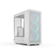 Fractal Design Epoch White TG RGB Clear tint PC RGB FD-C-EPO1A-05 CS9342 미들 타워형 케이스, White - RGB