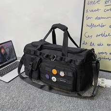 스포츠 캐쥬얼 가방 / 여행용 / 패션 남자 여자 공용, 1개, 검정색