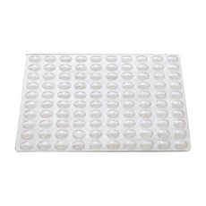 靜音防撞貼, 1張, 100個, 白色