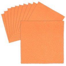 디아망나인 유리막코팅 도포 스웨이드 타월 오렌지 10x10cm 10매, 1세트