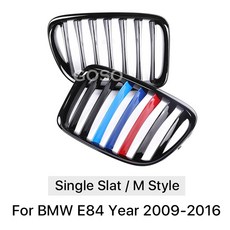 BMW X1 E84 09-16 카본 리피팅 앞 범퍼 그릴 더블 싱글 슬랫 M 컬러 크롬 SDrive XDrive 호환