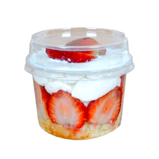 키친코디 일회용 원형 티라미수용기 250ml 50p 투명 플라스틱 미니 컵과일 보틀케이크 디저트 케이스, 1개, 50개