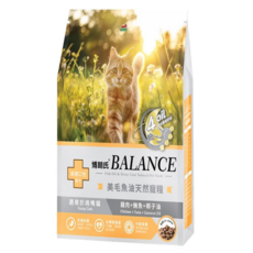 博朗氏 BALANCE 美毛魚油天然寵糧 挑嘴貓適用, 1.5kg, 2包, 雞肉+鮪魚