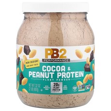 PB2 Foods 피넛 프로틴 더치 코코아 907g, PB2 Foods 피비투푸즈 퍼포먼스 코코아 피넛 프로, 2개