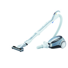 HITACHI日立 日本原裝 落地式吸塵器 免紙袋型 臥式 CVSK11T, 鈦銀, CV-SK11T