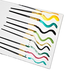 브러쉬 휴대용 아크릴 미술 붓 세트 쏙템, 1개