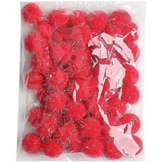 25mm 빨강 5000 만들기 반짝이 퐁퐁 onl*488YG